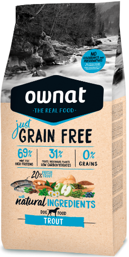 OWNAT LINEA JUST TROTA CANE ADULTO 14 KG GRAIN FREE