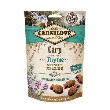 CARNILOVE SOFT SNACK CANE   CARPA e TIMO 200 GR. GRAIN FREE