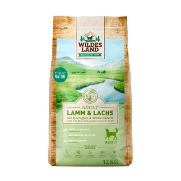 WILDES LAND AGNELLO SALMONE PATATE 12 KG GRAIN FREE