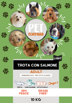 PETFORMULA LIGHT SENIOR TROTA 10 KG ADULTO GRAIN FREE 