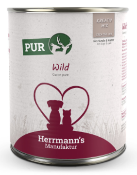 HERRMANN'S KREATIV MIX SELVAGGINA PURA UMIDO CANE - GATTO COMPLETO 800G