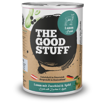 THE GOODSTUFF AGNELLO ZUCCHINE E MELE  800 GR. UMIDO CANE  COMPLETO LATTINA 