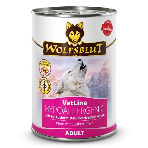 WOLFSBLUT UMIDO CANE VETLINE HYPOALLERGENIC CAVALLO 395 GR 