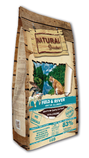 NATURAL GREATNESS GATTO field & river 6 kg SALMONE AGNELLO