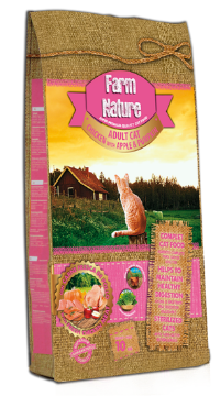 FARM NATURE GATTO ADULTI STERILIZZATI POLLO con MELA e ZUCCA 10 kg