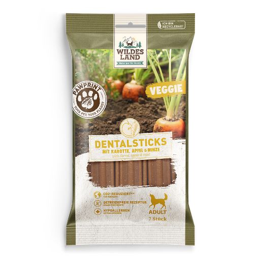WILDES LAND VEGGIE  DENTAL STICKS BASTONCINI DENTALI GRAIN FREE- formato maxi 180 GR
