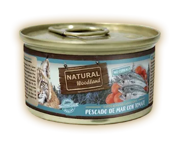 NATURAL WOODLAND PESCE AZZURRO 85 gr  Umido GATTO