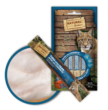 SNACK CREAMY TONNO E GRANCHIO NATURAL GREATNESS (4x14 gr) x gatto 