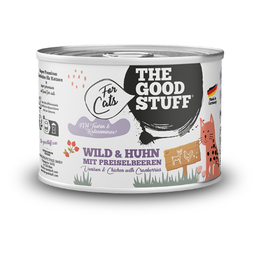 THE GOODSTUFF SELVAGGINA E POLLO  200 GR. UMIDO GATTO  COMPLETO 
