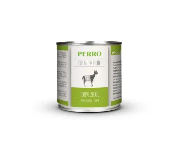 PERRO 200 GR CAPRA PUR GRAIN FREE UMIDO CANE UMIDO COMPLETO CON FRATTAGLIE PER CANI